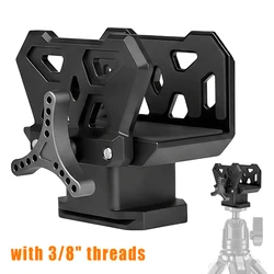 Adaptador de Clip para sillín de tiro, abrazadera de montaje para Rifle con tablero de liberación rápida Compatible con abrazadera de pistola de aleación de aluminio de rosca de 3/8"