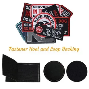 Kit de parches bordados 3D, Parche de gancho y bucle, insignia K9, perro de servicio sin contacto, Charretera, mochila, decoración, insignia miltary - imagen 2