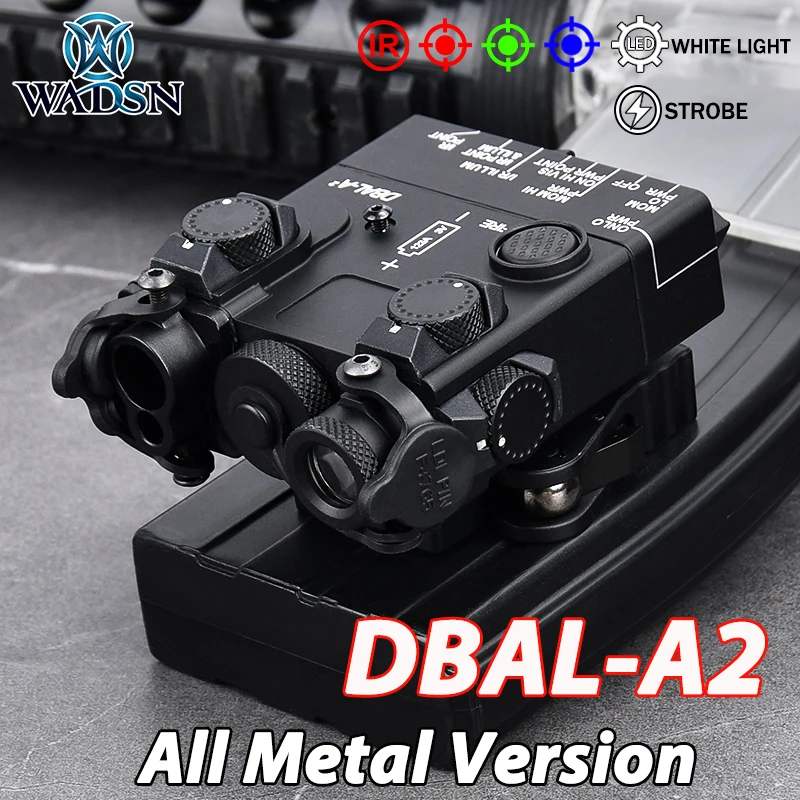 Puntero de mira IR táctico totalmente metálico, rojo, verde, azul, estroboscópico, linterna LED blanca, indicador WADSN, accesorios Airsoft - imagen 2