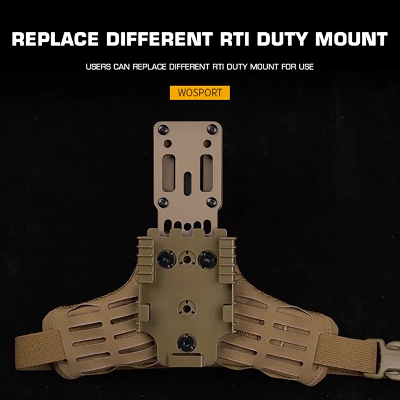 Funda de pierna táctica ARC, plataforma de pierna, base de funda para pistola de aire comprimido, accesorios de instalación de carga de funda de pistola - imagen 3