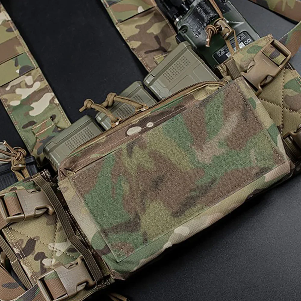 Chaleco táctico con doble cremallera, chasis táctico MK3 MK4, aparejo para el pecho, chaleco con cremallera, Panel para el pecho, cubierta con cremallera, Verschlusstasche - imagen 5