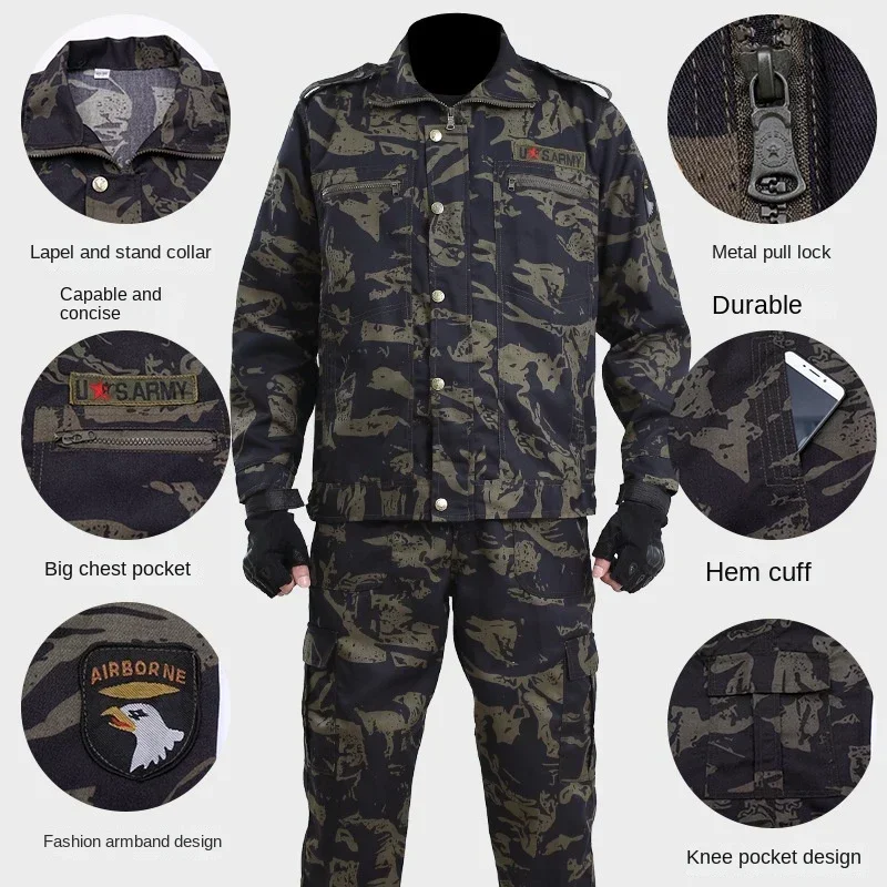 Traje camuflaje táctico para hombre – Caza y paintball - imagen 4
