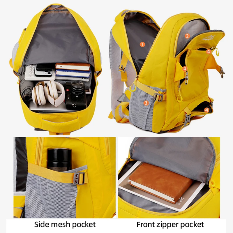 Mochila ligera para escalada al aire libre, senderismo, deporte, Camping, ciclismo, bolsa de viaje, equipaje de hombro grande para fin de semana, mochila para hombre - imagen 5