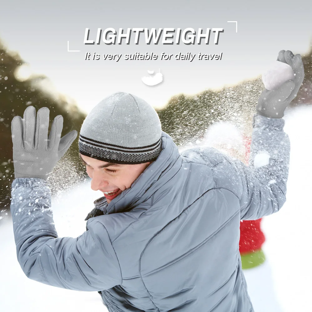 Guantes de dedo completo para hombre y mujer, manoplas cálidas de invierno para exteriores, deportes, ciclismo, caza, senderismo, entrenamiento en el gimnasio, guantes de lana para pesca, Snowboard y esquí - imagen 5