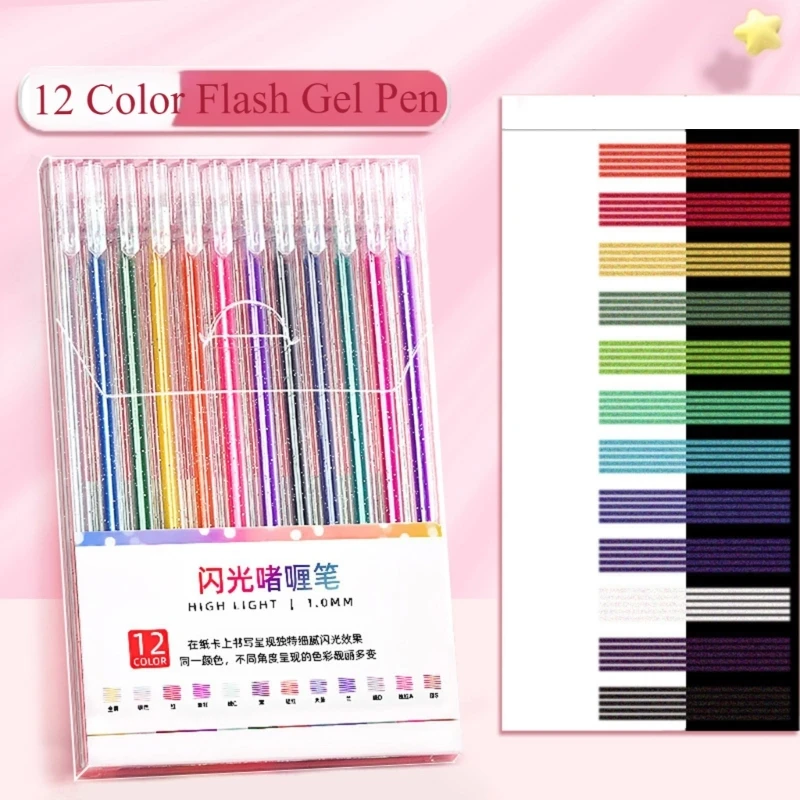 Bolígrafos Gel para libros para colorear para adultos, juego rotuladores Gel punta fina 1mm varios colores