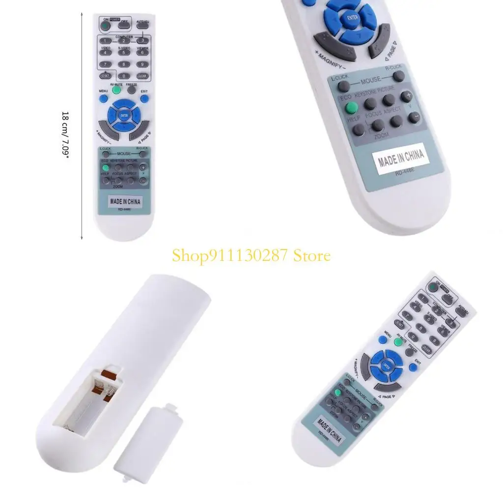 J1HC Nuevo control remoto reemplazado para Projector RD-448E V260X+ Controlador proyector Remoto ligero alto rendimiento