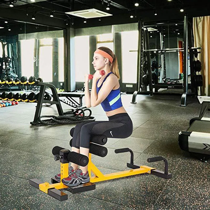 Máquina de sentadillas multifuncional, equipo de entrenamiento para abdominales con marco de acero para entrenamiento de cuerpo completo, entrenamiento central de fortalecimiento Abdominal