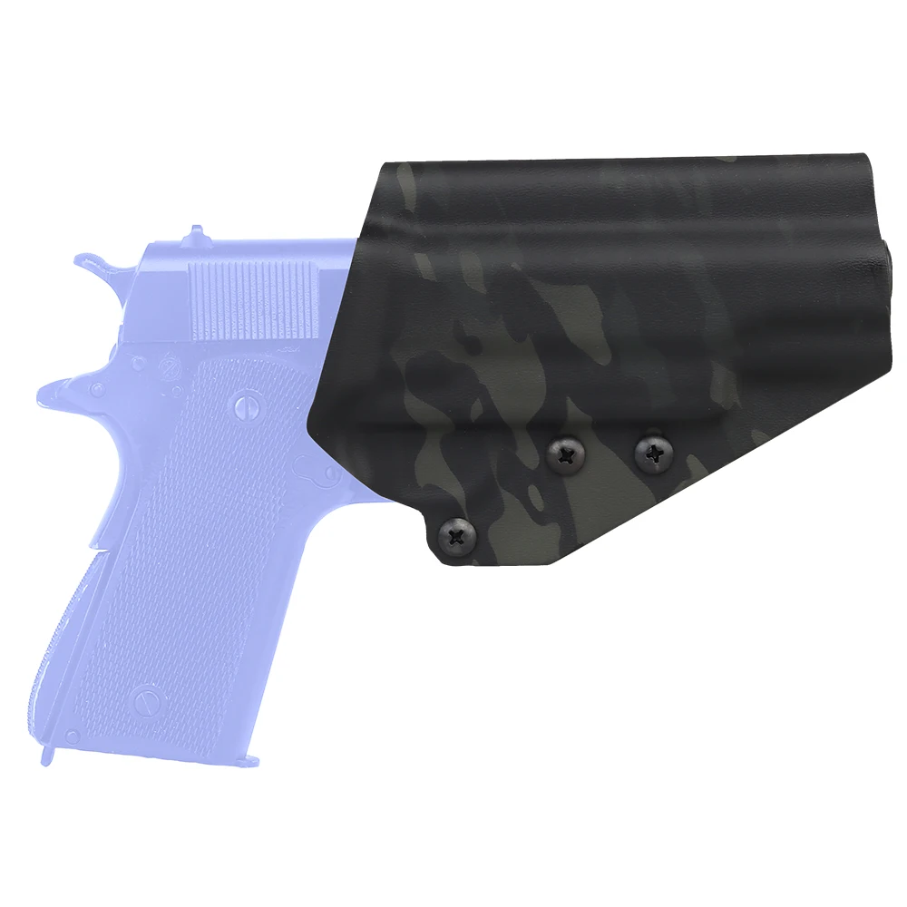 1911 Kydex Quick Draw Holster Tactics Ligero Soporte para cinturón multiángulo Tensión ajustable para un despliegue rápido