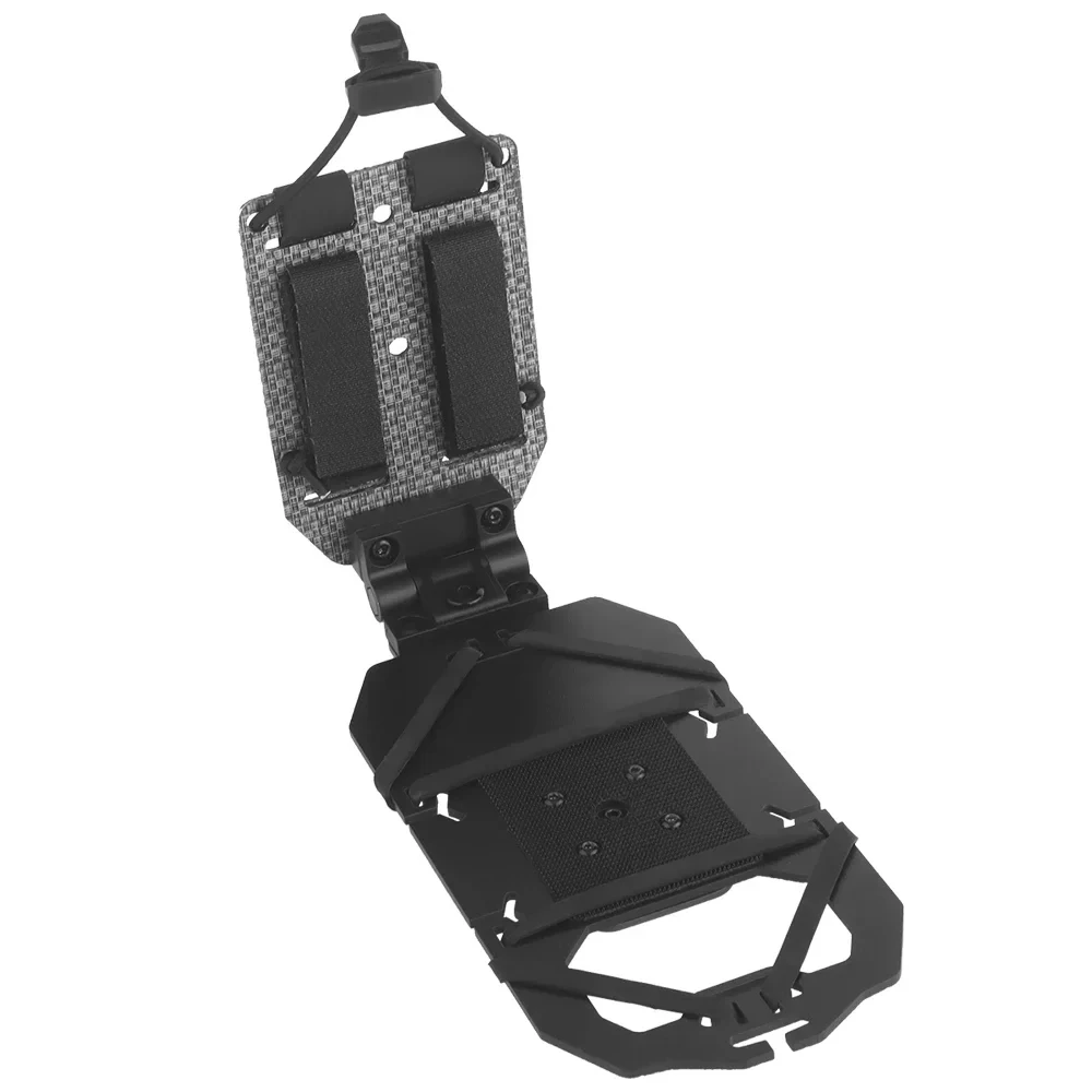 Viajes de aventura para acampar al aire libre 90 °   Soporte de navegación móvil giratorio con instalación vertical Molle