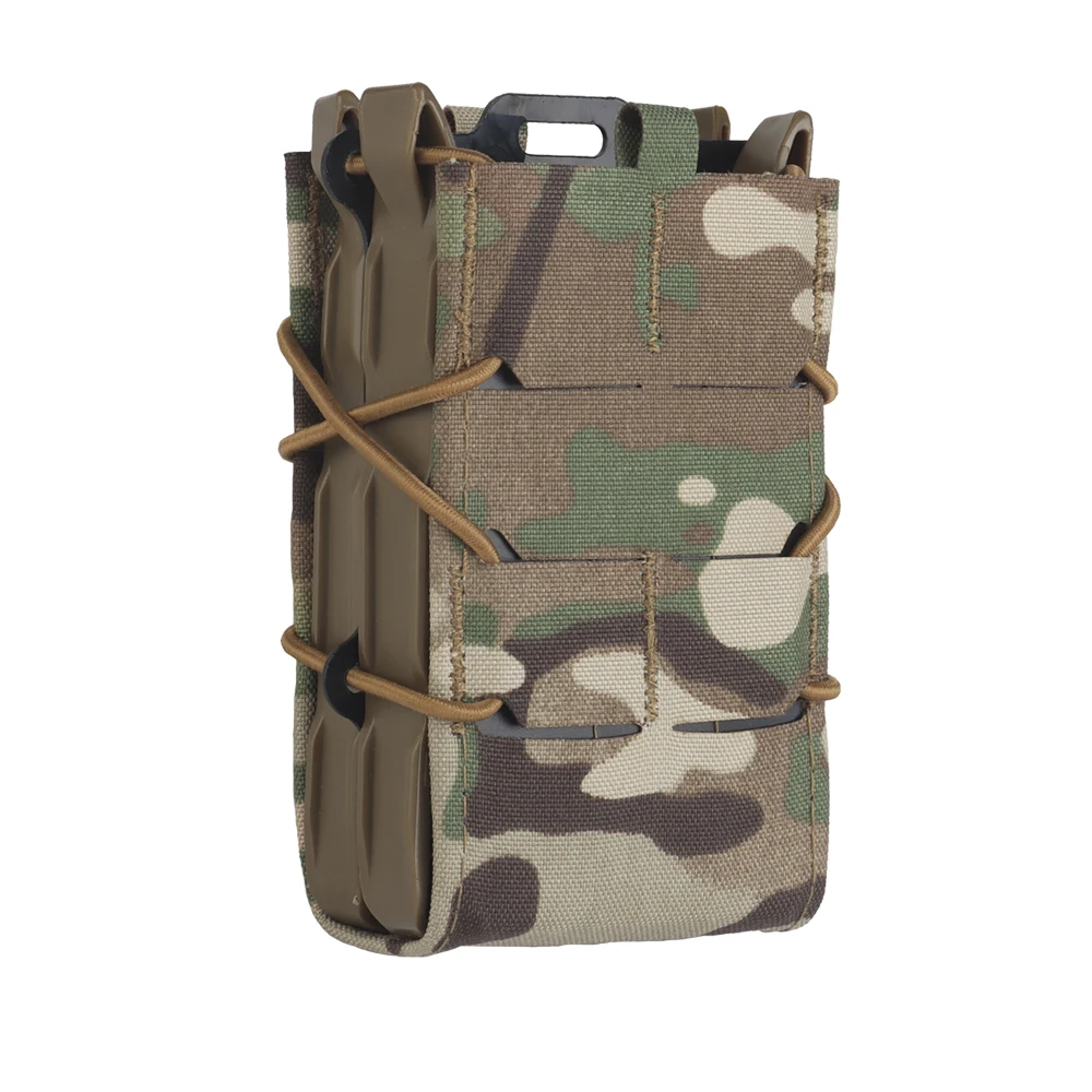 Bolsa doble para cargador 5,56 7,62, táctica M4 AR15, Rifle de caza, bolsa Mag de liberación rápida para chaleco Airsoft, portador de placa, equipo Molle - imagen 4