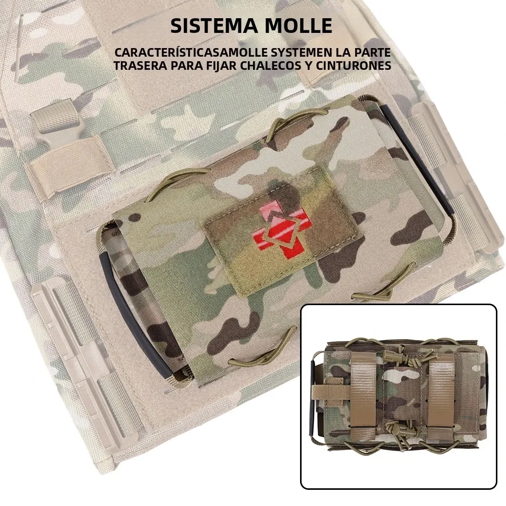 Bolsa médica táctica SINAIRSOFT – Botiquín MOLLE desmontable - imagen 5