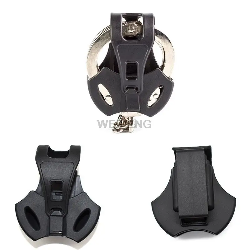 Funda táctica para esposas profesionales, funda para grilletes de policía, cinturón Molle giratorio, funda para esposas, accesorios de caza - imagen 5