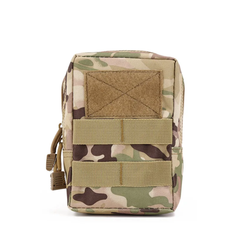 Bolsa de viaje al aire libre, Accesorio militar para ventilador, herramientas Edc, bolso de embrague de cambio Molle Sub, paquete de cintura táctica de camuflaje - imagen 4