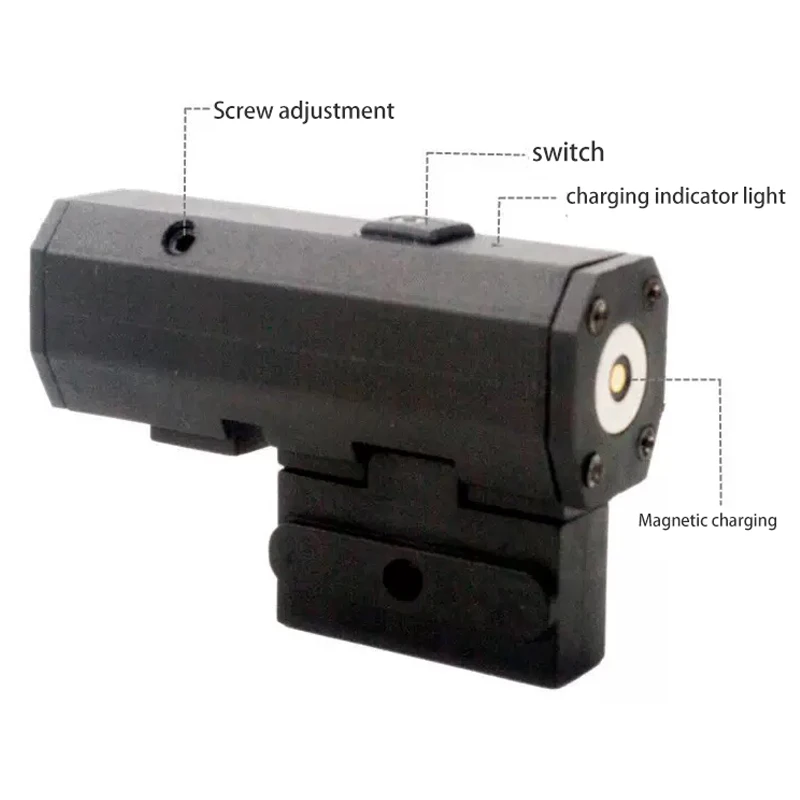 Mira láser de tres colores, rojo, verde, azul, con cable de carga magnético, instrumento de posicionamiento portátil, calibrador, ajuste preciso - imagen 2