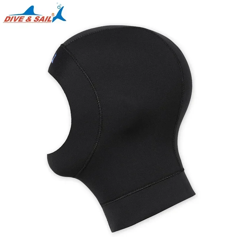 Gorro de neopreno de 3mm para hombre y mujer, gorro con capucha para pescar y esnórquel, máscara facial completa para nadar, gorro de buceo cálido e impermeable, gorro de natación para invierno - imagen 4