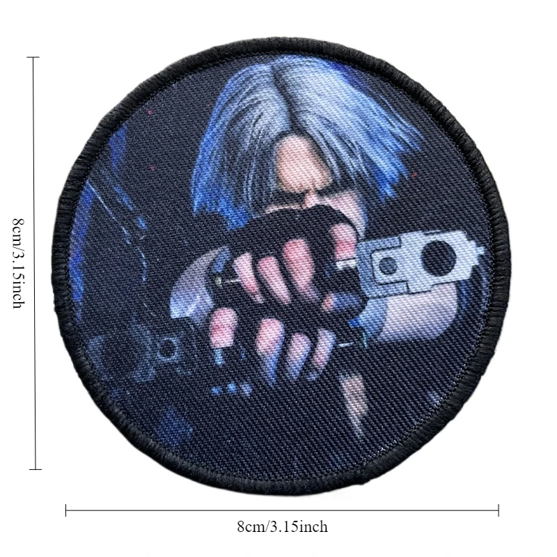 Parche táctico Devil May Cry, parches con emblema de gancho y bucle, insignia de moral militar, brazalete, pegatinas para mochila - imagen 3