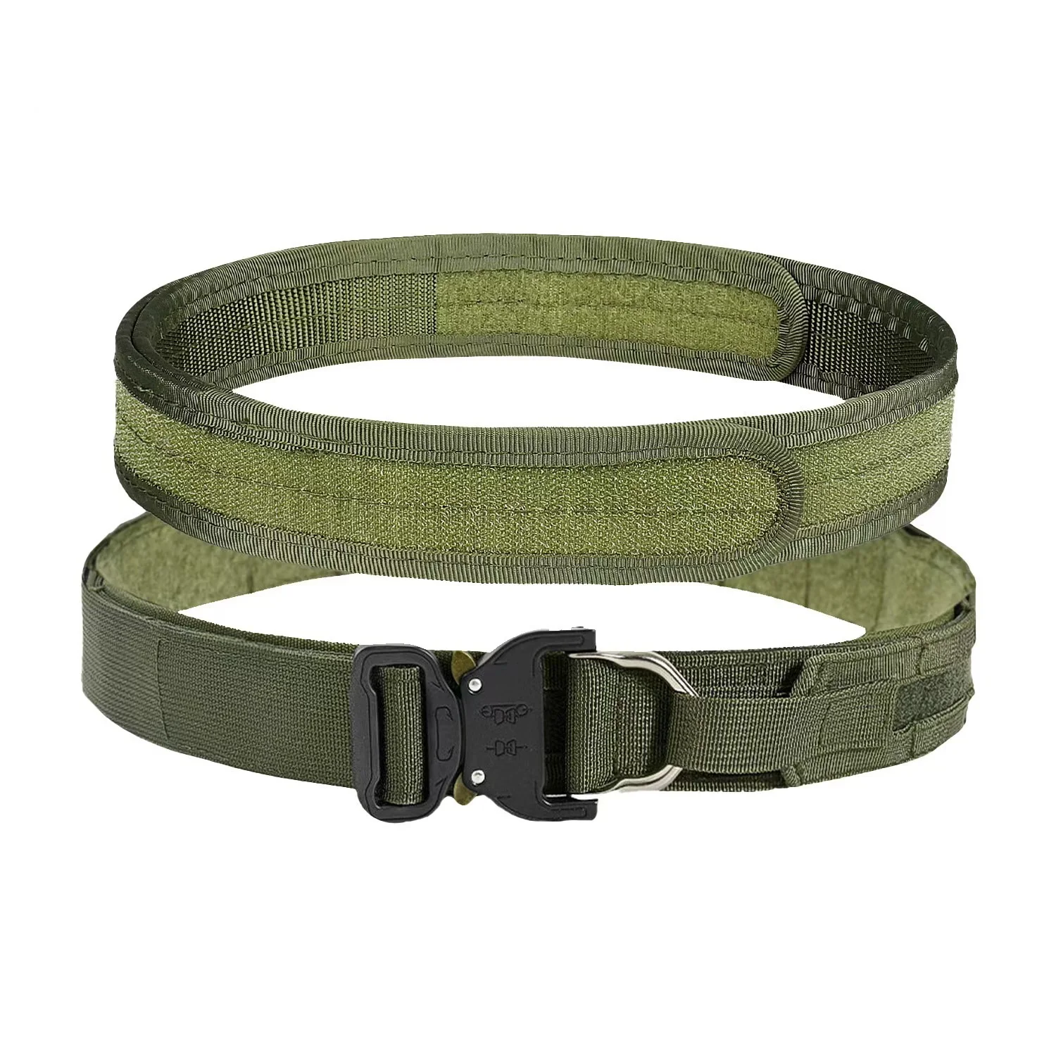 Cinturón de combate táctico MOLLE, equipado con cinturón interior y almohadilla interior antideslizante, cinturón de sistema de liberación rápida 2 en 1 - imagen 3