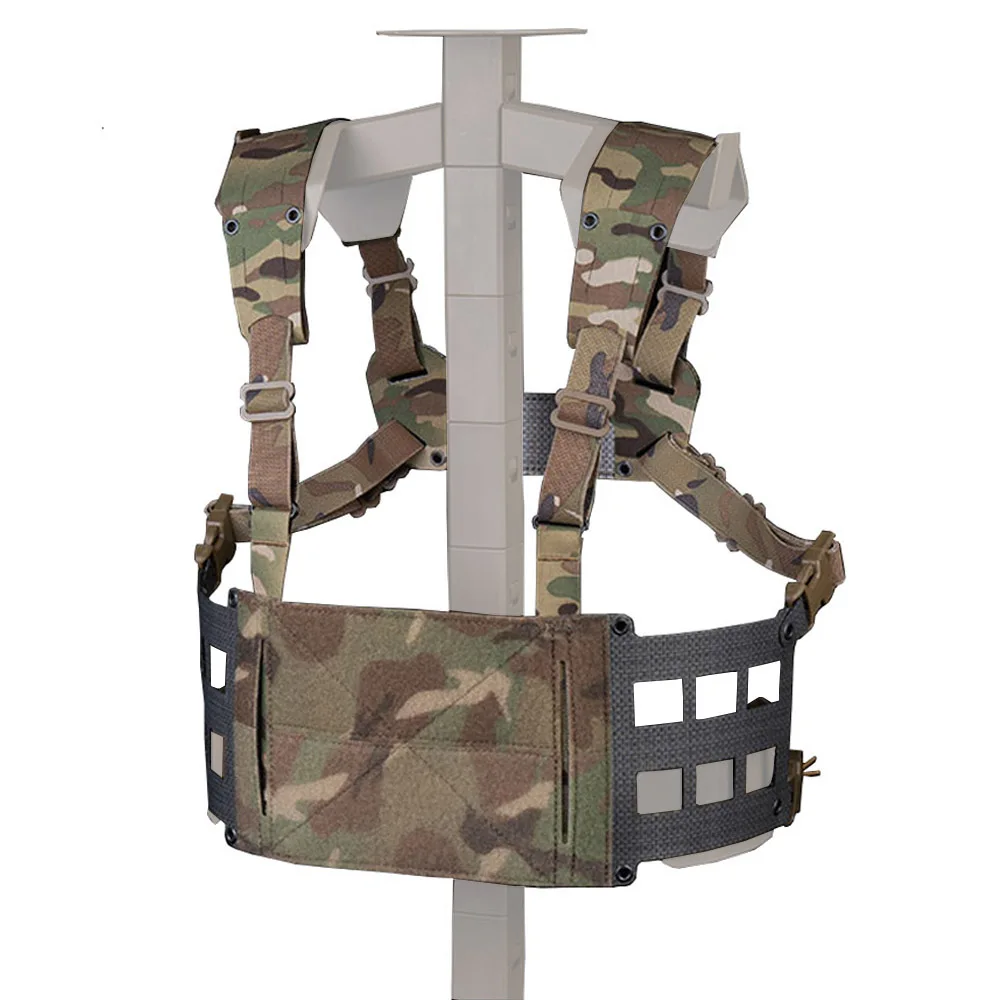 Ferro Chesty Rig ancho V2 MOLLE táctico para caza y Airsoft