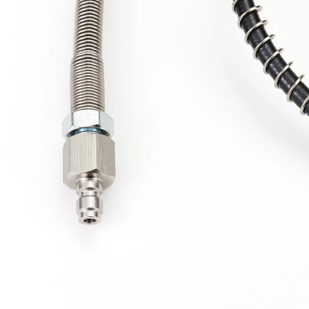 Nuevo Extensión de manguera de látigo de relleno de carga remota de CO2 de aire de 4500PSI con desconexión rápida de 8MM - imagen 3