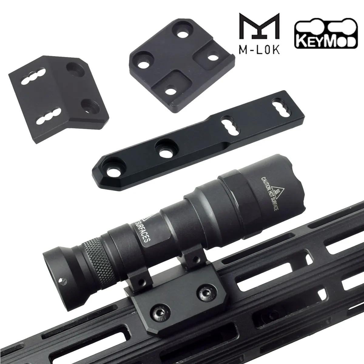 Linterna táctica SureFire M600 Scout con soporte ARIS M-LOK KEYMOD