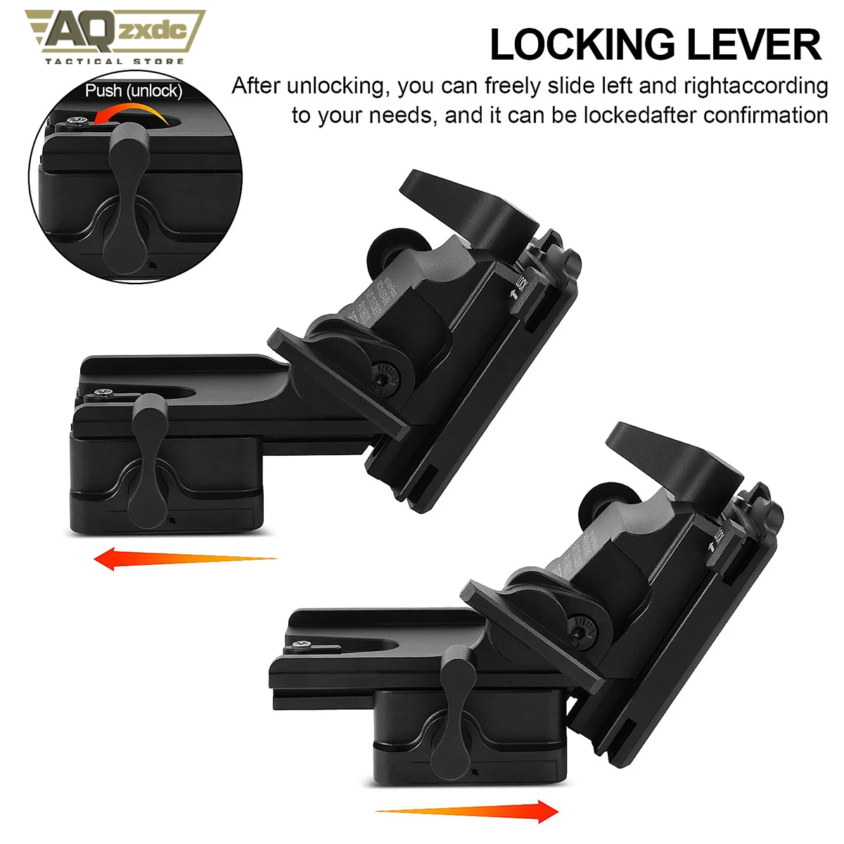 AQzxdc Tactical PVS 14 J Arm Gafas de visión nocturna NVG Mount Metal Casco Mount Rhino Mount Compatible con todos los modelos de PVS14 - imagen 4