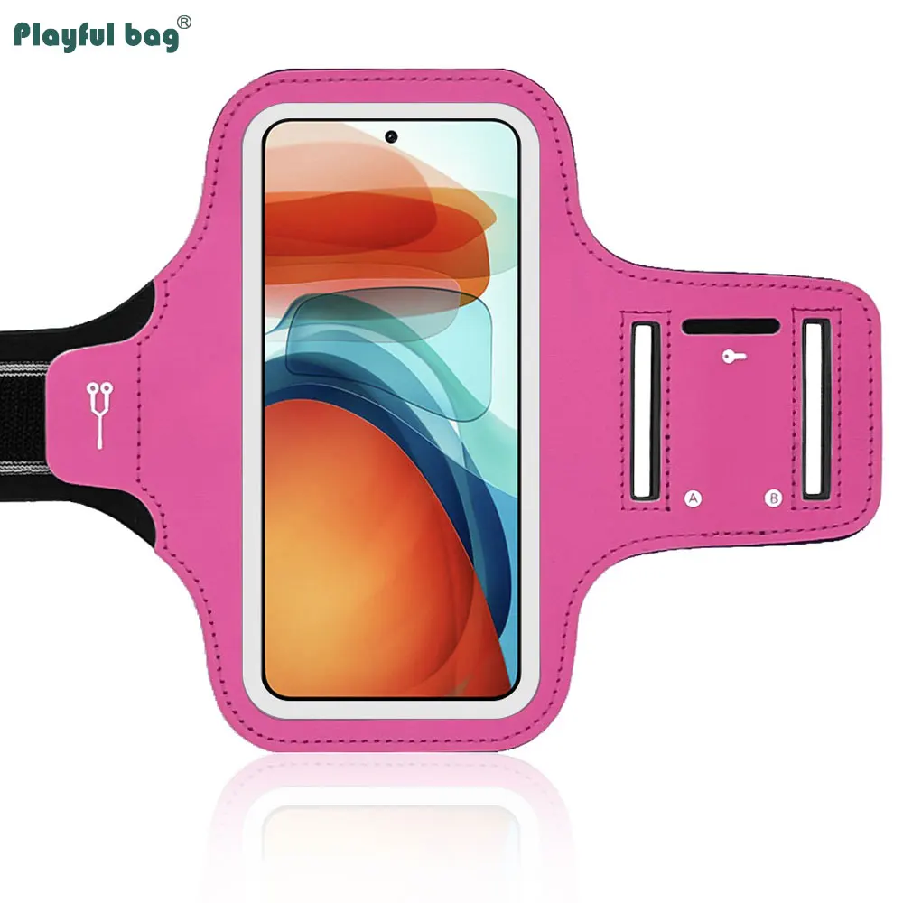 Bolsa de brazo deportiva para correr, bolsa Universal para teléfono móvil de 7 pulgadas, pantalla táctil de alta definición, bolsa de muñeca para Fitness AVA321 - imagen 4