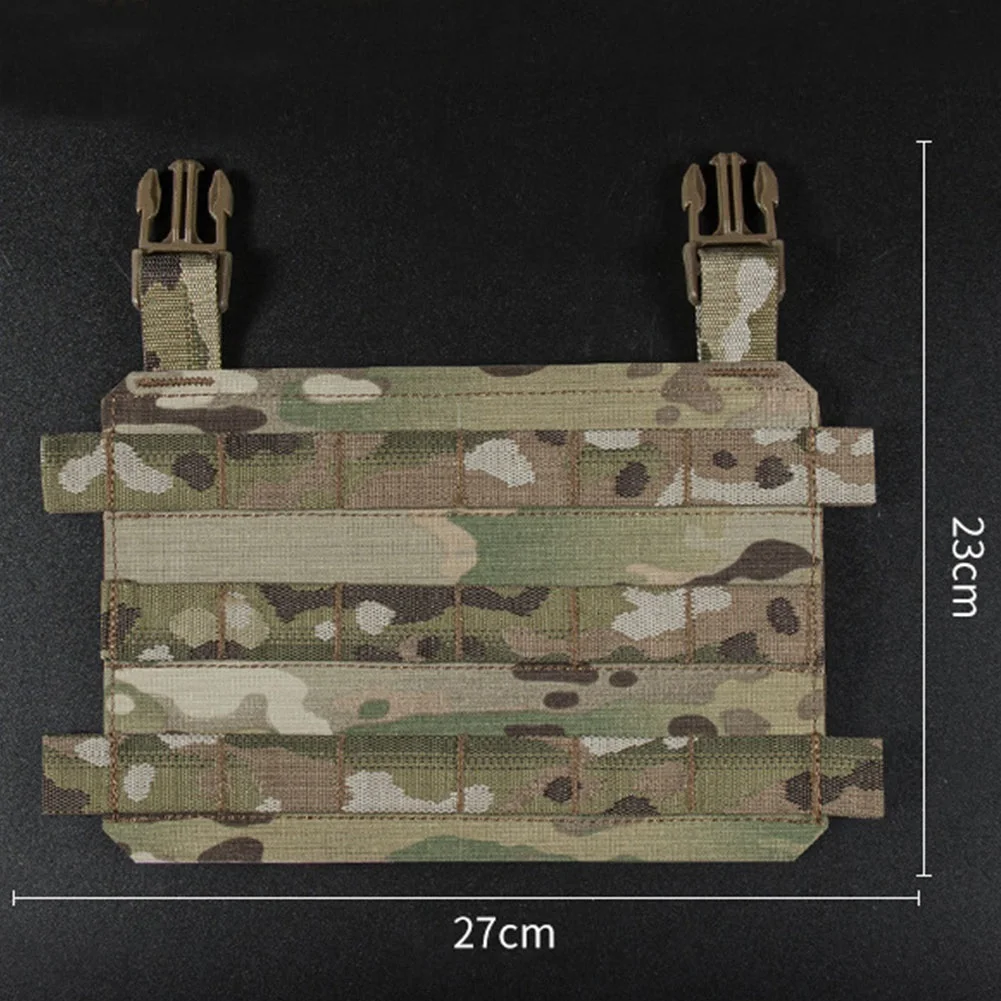 Placa táctica Molle de tórax con gancho y bucle, nailon 1000D desmontable para portador de placa táctica, accesorios para chaleco Airsoft - imagen 5