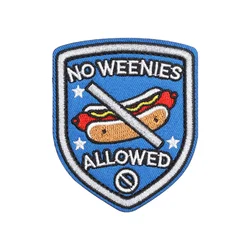 Parche táctico bordado con velcro NO WEENIES para mochila y gorra