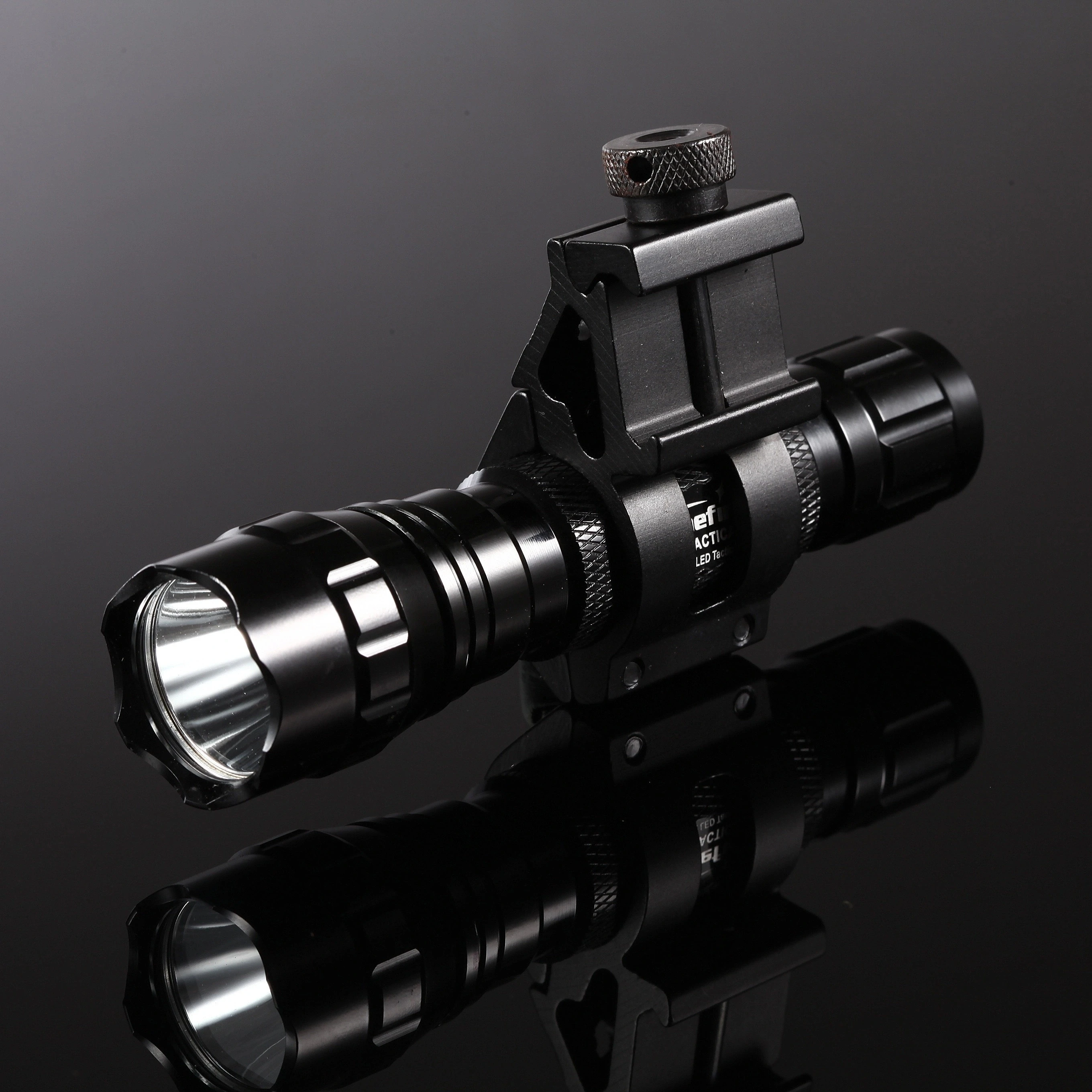 Soporte de montaje de 20mm/25mm/30mm, abrazadera para lámpara de linterna, carril de montaje, luz láser táctica, mira, antorcha de caza, Clip LATERAL de aluminio - imagen 3