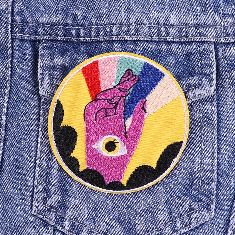 Parches bordados de aventura al aire libre para ropa, letras Hippie, parche para planchar, apliques de decoración, coser, 10 unidades por lote - imagen 5