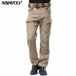 Pantalones tácticos multibolsillos extra gruesos para hombre