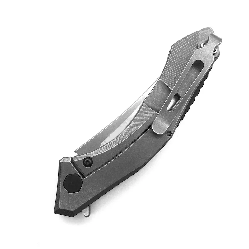 Clip de cintura para cuchillo de bolsillo de titanio, 1 unidad, para cuchillo plegable ZT 0350/0460, Clips traseros de bolsillo ligeros - imagen 4