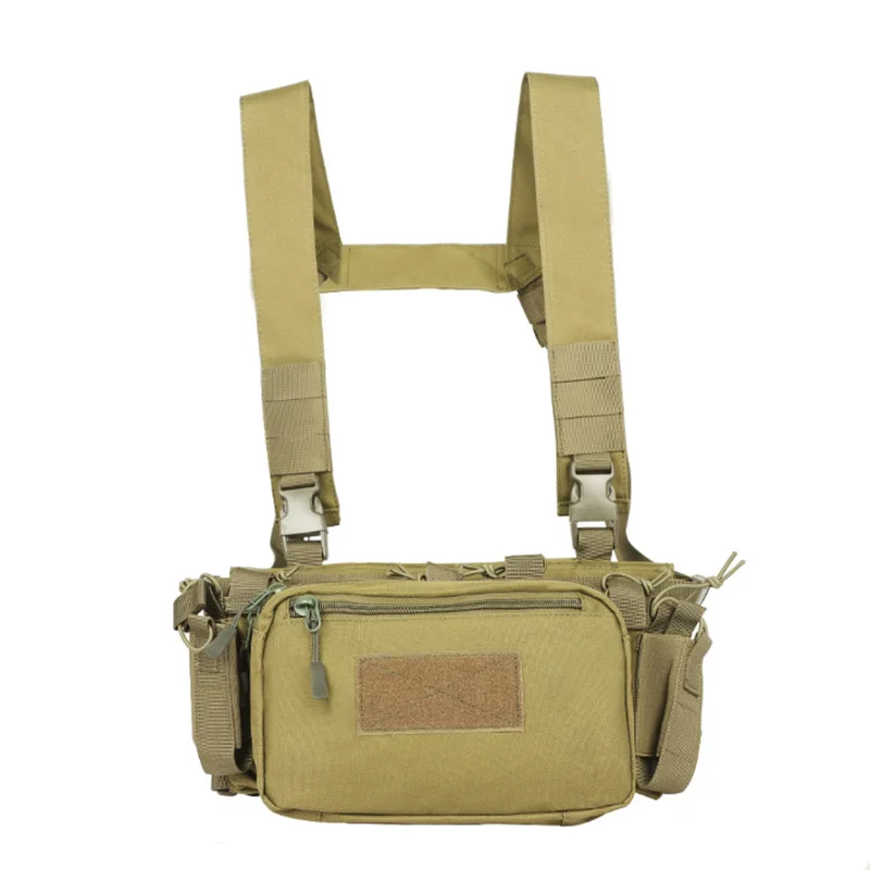 Chaleco táctico Airsoft, aparejo de pecho del ejército, armadura X, arnés, Rifle, pistola, revista, bolsa 5,56 7,62, bolsa de caza al aire libre - imagen 5