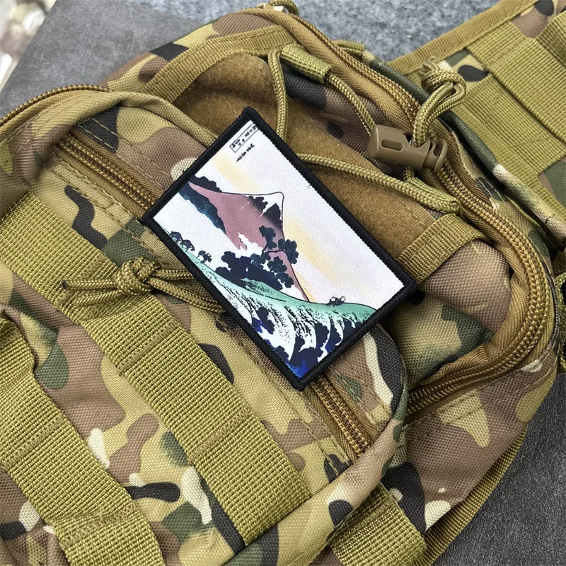 Parche impreso Inume Pass para ropa, insignias de moral táctica, parches militares con gancho, pegatinas para mochila - imagen 3