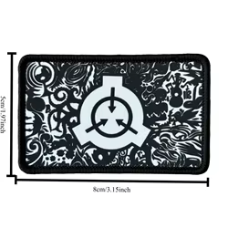 Parche táctico SCP Foundation con velcro para uniforme militar y airsoft