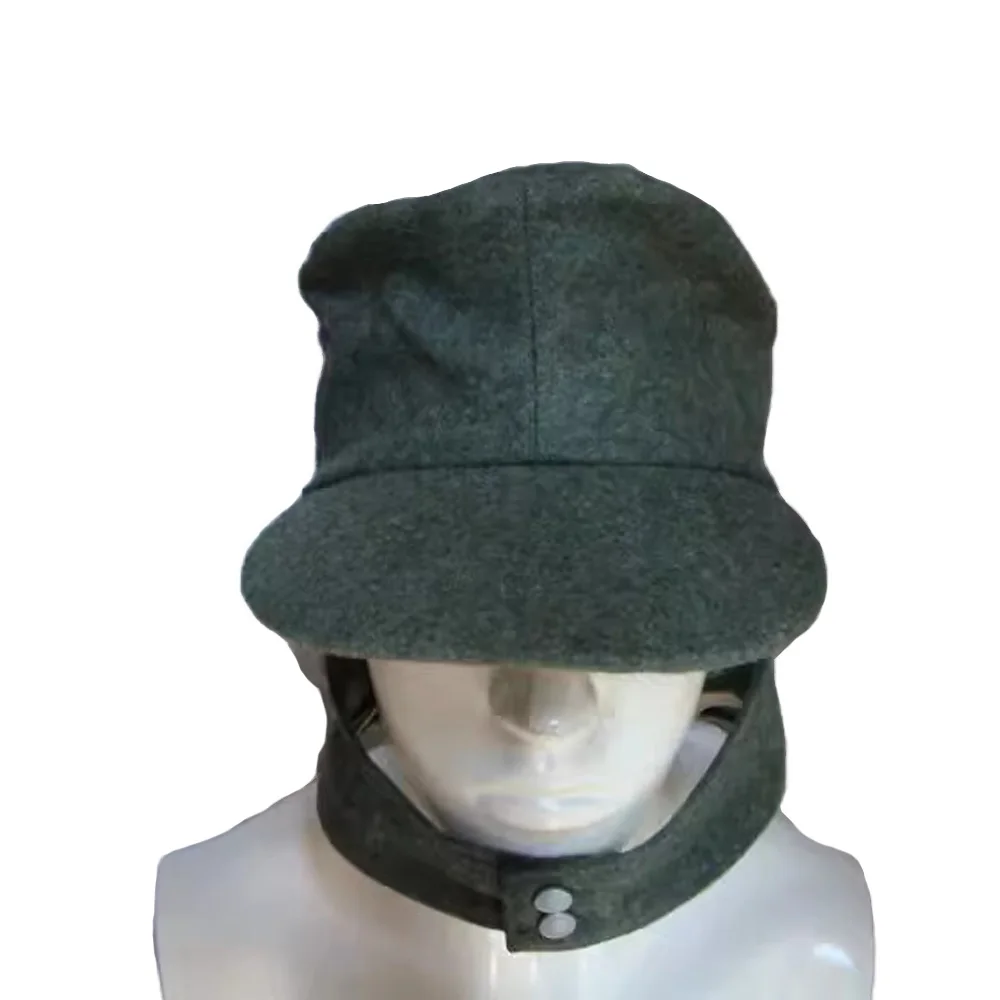 Sombrero alemán de la Segunda Guerra Mundial, gorra de comando de soldado, aleros grandes, sombrero de comando de entrenamiento, equipo táctico, WW2 alemán - imagen 2