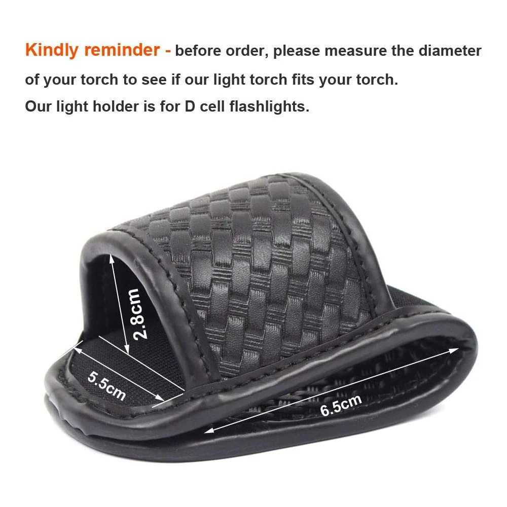 Soporte de luz compacto con celda D superior abierta, accesorios para cinturón de servicio, funda para linterna, nailon 1680D y onda de baloncesto - imagen 5