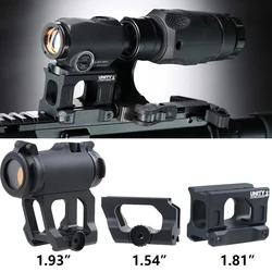 UNITY soporte elevador rápido montaje de aluminio 1,54 "1,93" 1,81 "2,26" para mira de punto rojo T01 T02 fácil instalación montaje de alcance ajustable