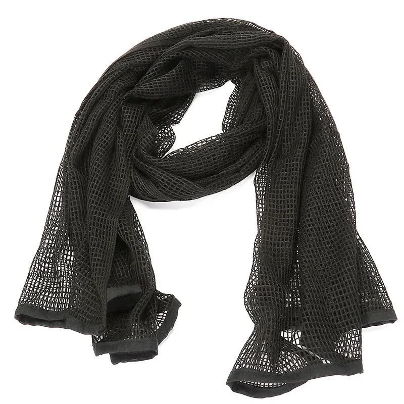 Bufanda táctica velo de francotirador malla de camuflaje KeffIyeh cara de francotirador velo Shemagh envoltura para la cabeza bufandas de caza para acampar al aire libre - imagen 5