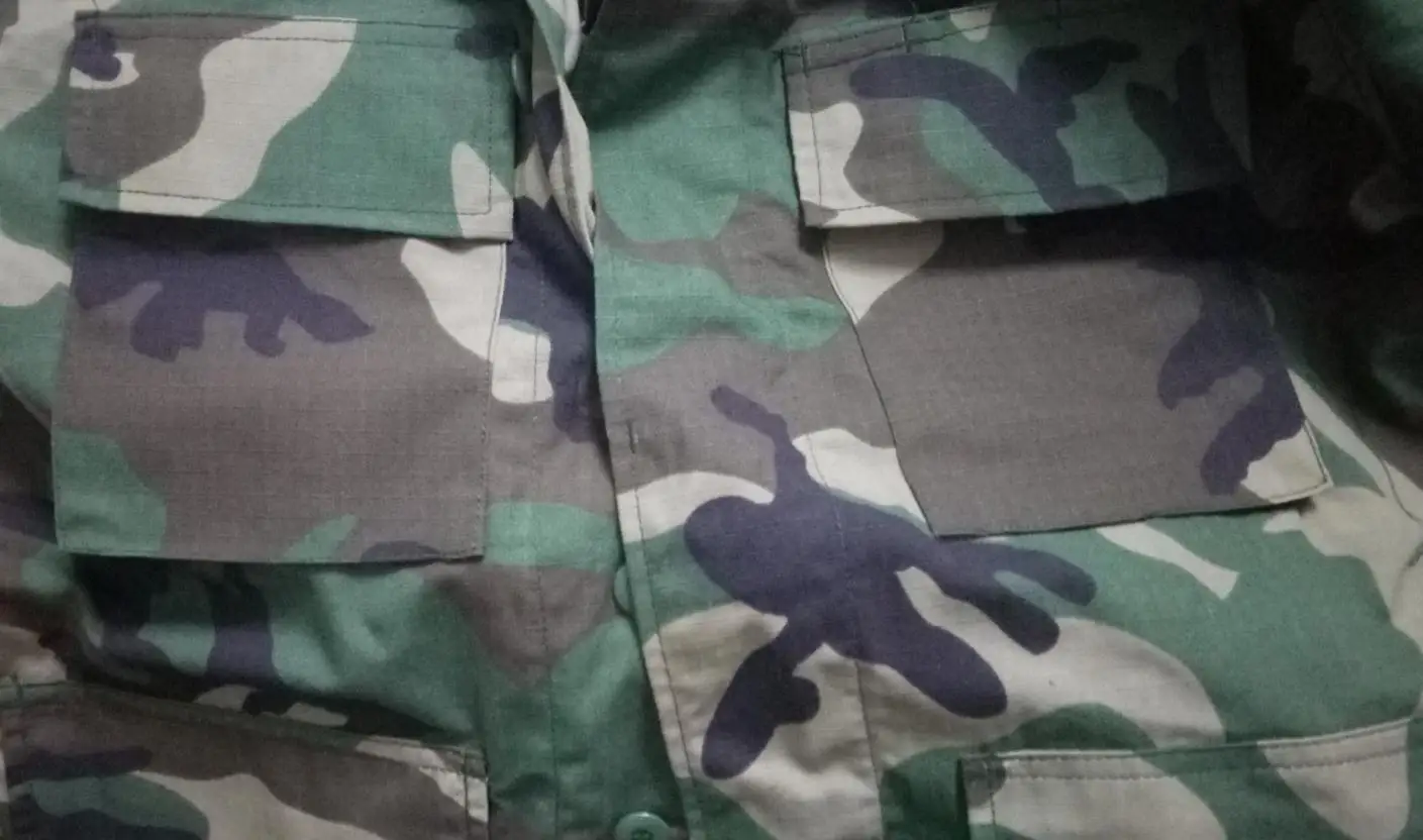 Bdu Seal Old School Gulf War Suit, pantalones de manga larga, ropa táctica de caza, M81 Woodland, cuatro arbusto - imagen 5