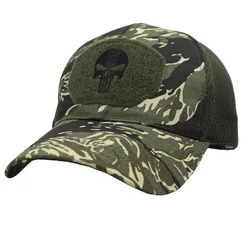 Gorra camuflaje Tiger Stripe táctica exterior