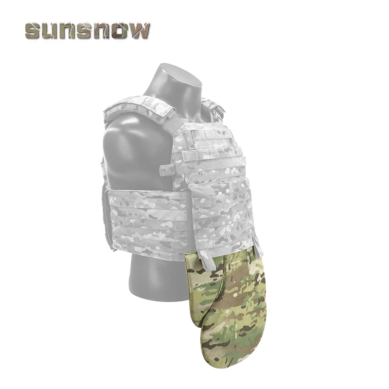 Chaleco táctico protector de entrepierna Kit de expansión Abdominal módulo de protección de ingle placa colgante inferior con gancho y bucle frontal - imagen 3