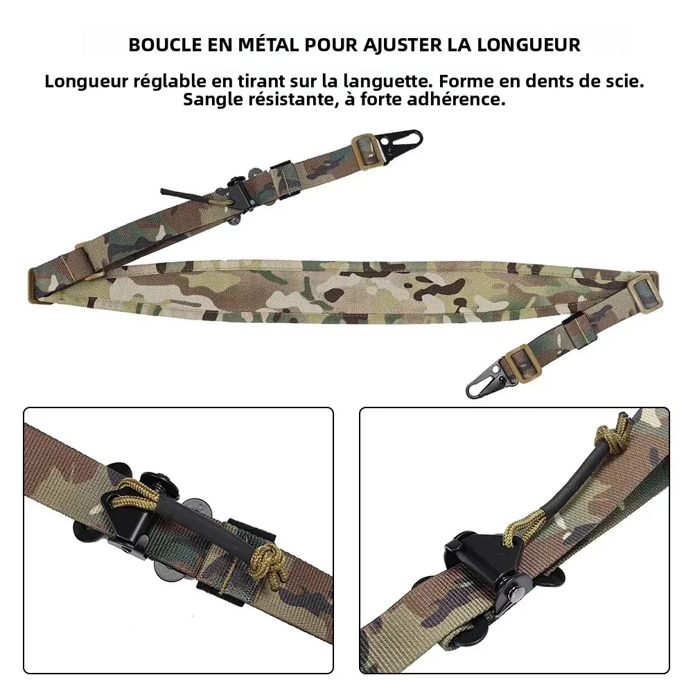 SINAIRSOFT – écharpe tactique pour fusil de chasse, amovible, rembourrée à 2 points, équipement de tir modulaire de Combat, sangle, accessoires Airsoft - imagen 5