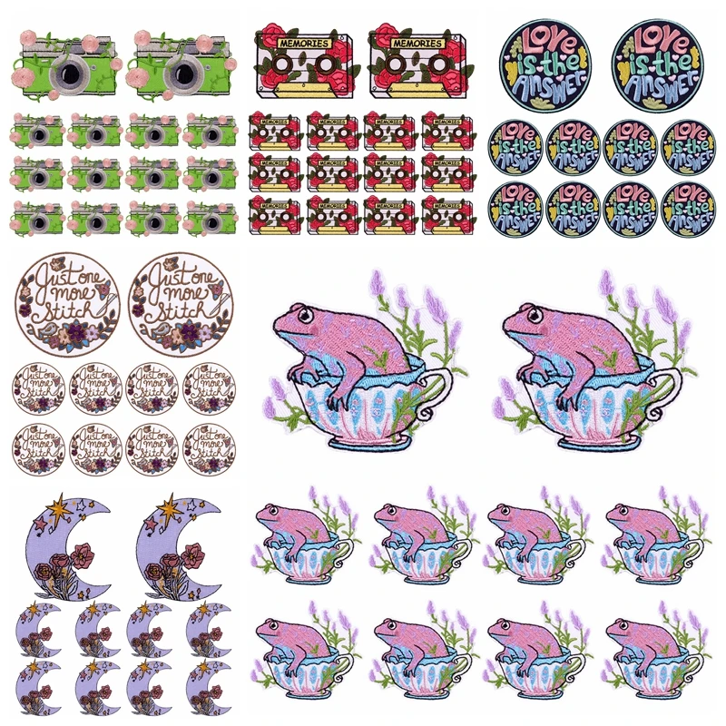 Parches termoadhesivos bordados – Animales dibujos animados planchar