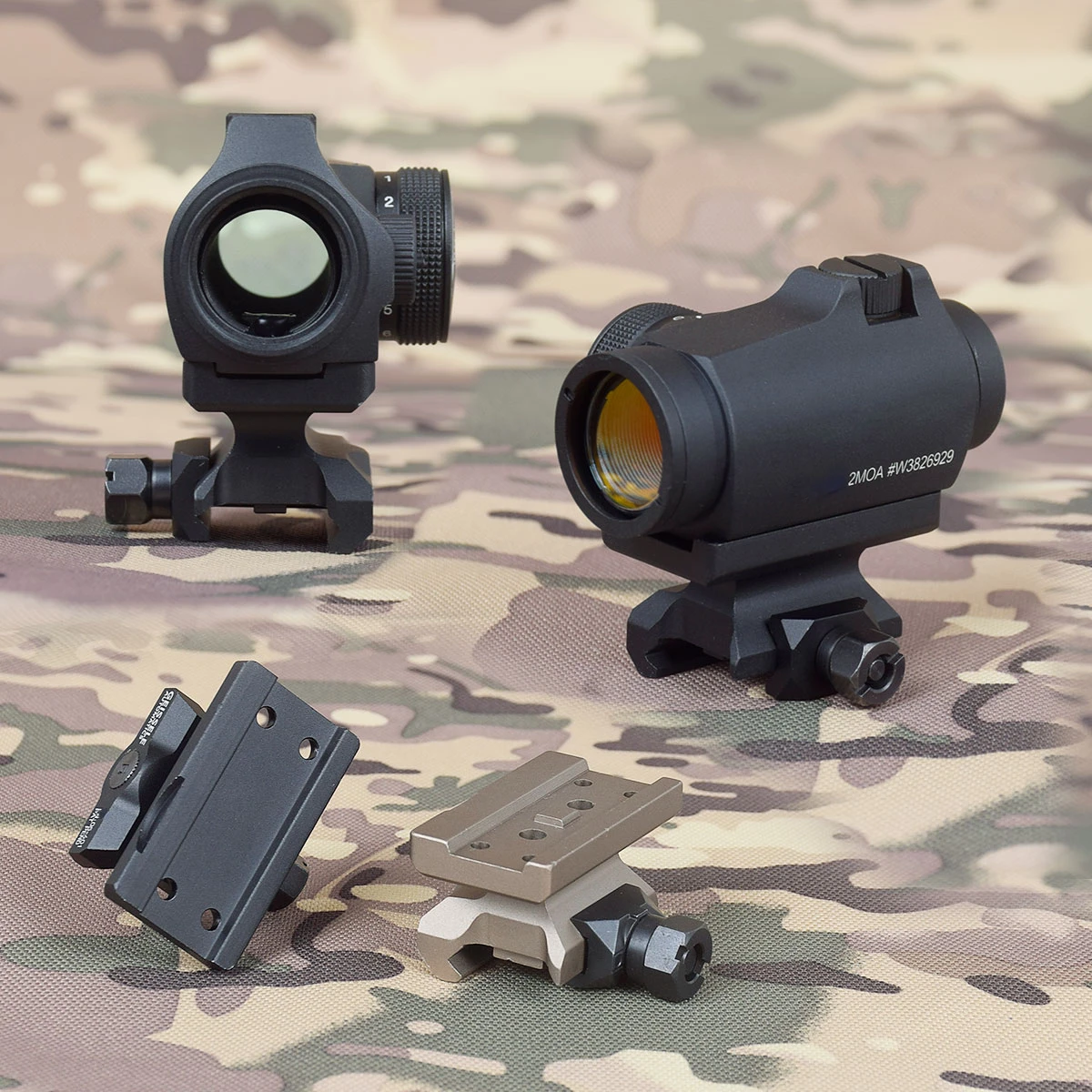 GEISSELE-mira telescópica táctica de Metal para Airsoft T01 T02, visor de punto rojo, soporte rápido óptico, Riel de 20mm - imagen 2