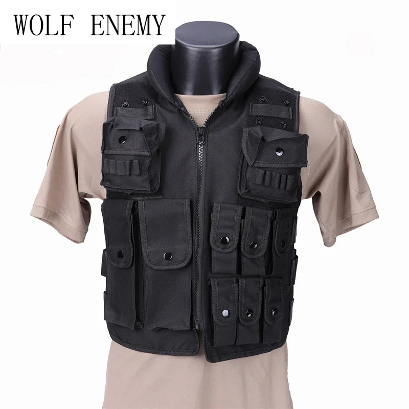 Chaleco táctico de nailon 600D para hombre, equipo de protección, caza, entrenamiento militar, Swat - imagen 3