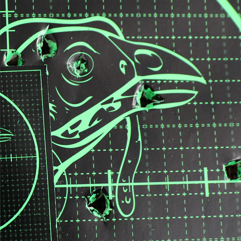 Papel adhesivo reactivo para tiro con arco, autoadhesivo de 10 piezas, flecha, práctica de tiro con arco, tirachinas, entrenamiento - imagen 3