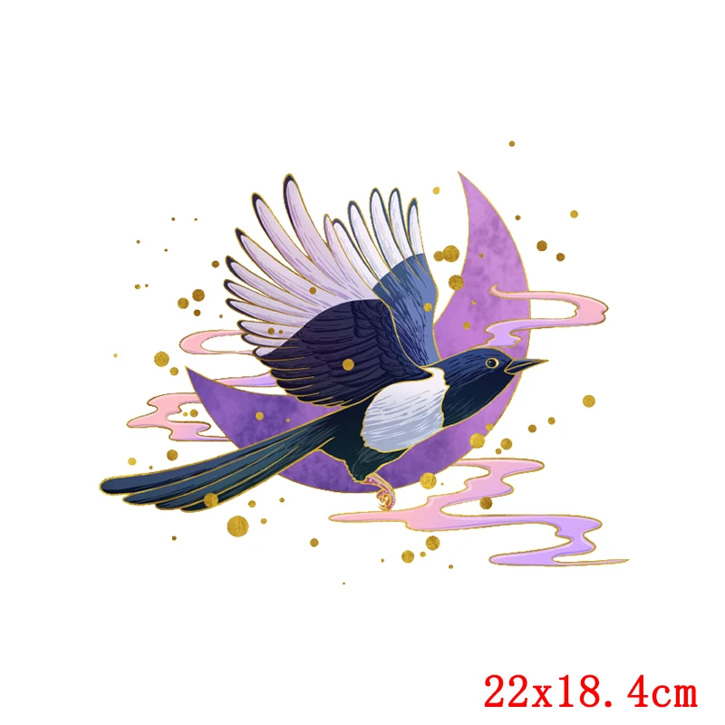 Parches de transferencia de calor de flores coloridas para ropa, pegatinas térmicas para planchar en ropa, apliques para camisetas - imagen 5