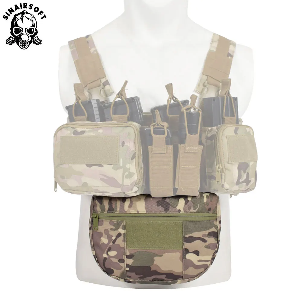 Bolsa de almacenamiento de accesorios tácticos Airsoft, chaleco Molle del ejército militar de caza, portador de armadura CRM CRX D3, aparejo de pecho, bolsa de descarga - imagen 4