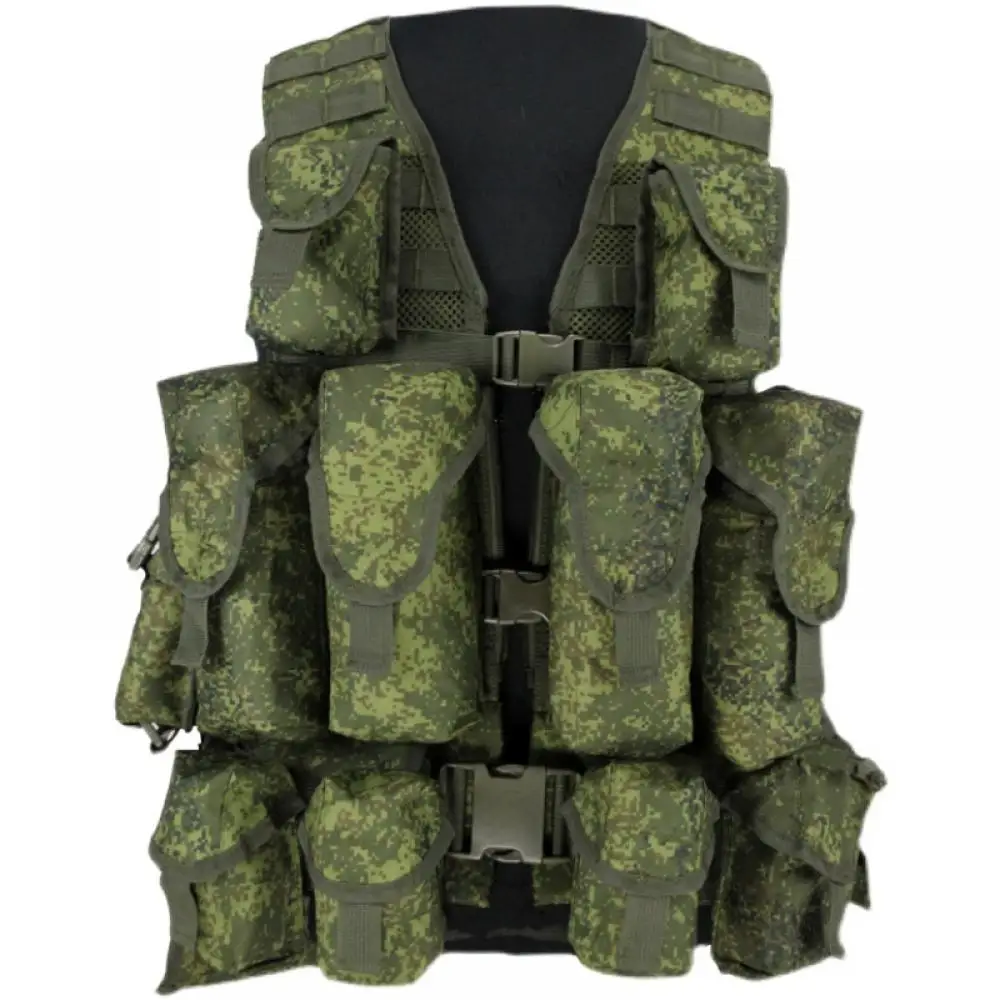 Conjunto de Combate Molle EMR 6Sh117 para hombre, chaleco táctico ruso pequeño verde, accesorios, intercomunicador, paquete de Asalto De 7L - imagen 5